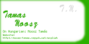 tamas moosz business card